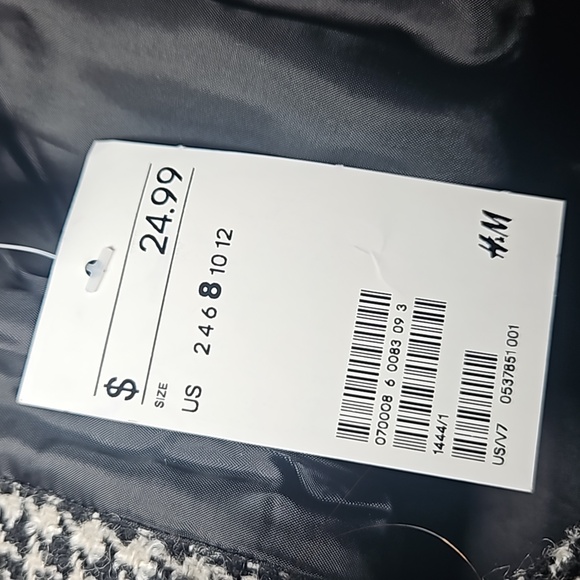 H&M Divided Wrap Front Checked Mini Skirt – Size 8 (NWT) - Picture 6 of 7